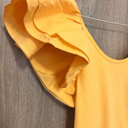 Zara women's orange bodysuit like new, size L