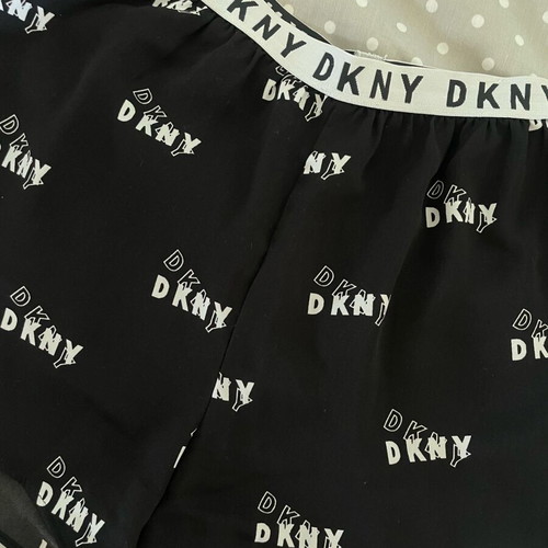 DKNY women's shorts like new, black with white logo