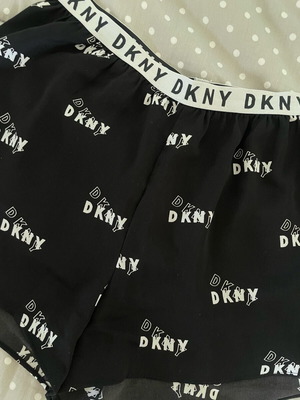 DKNY women's shorts like new, black with white logo