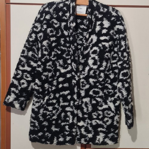 MNG Women's Coat Jacket like new, XS, black and white