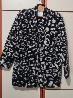 MNG Women's Coat Jacket like new, XS, black and white