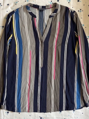 Tommy Hilfiger shirt L colorful vertical stripes like new