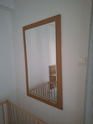 Καθρέφτης χειροποίητος μασίφ σαν καινούργιος