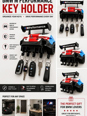 BMW M Performance Key Holder new, 3D printed motorsport decor