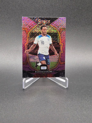 2022-23 Panini Select FIFA Terrace Purple Mojo Prizm Raheem Sterling #13 England card