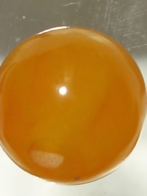Authentic Baltic processed amber, like new, pierced 12.60mm 6ct