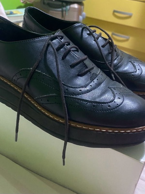 Leather shoes used, size 38, black
