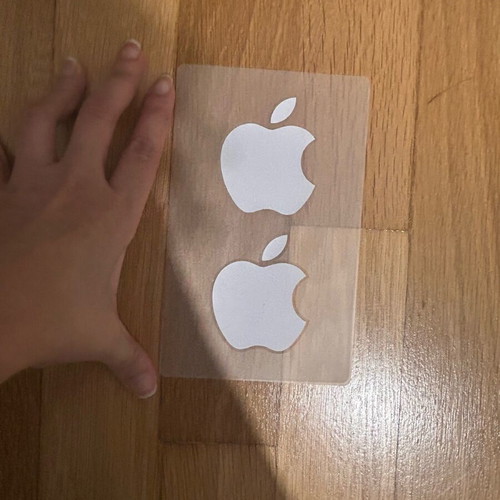 Apple stickers new, 2 large from iPad