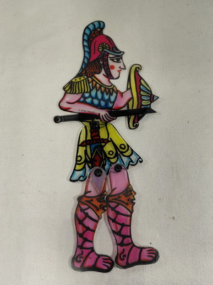 Megas Alexandros Karagiozis Shadow Theatre Figure used