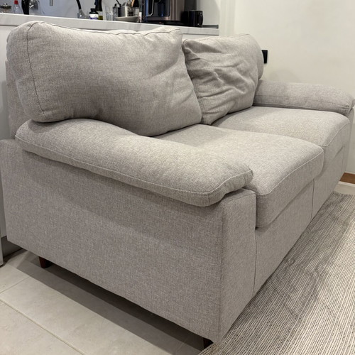 Sofa JYSK GEDVED like new, light gray two-seater