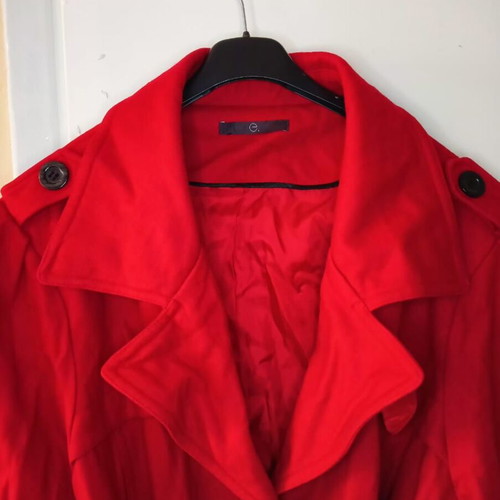 Red coat used, size XL