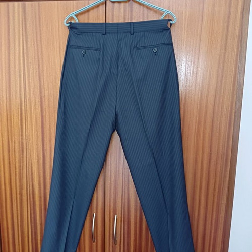 Ted Lapidus suit blue with thin stripe like new