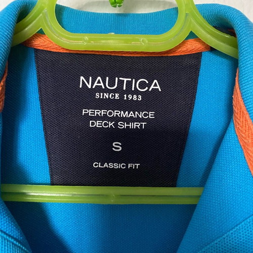 Nautica polo shirt like new, size S, blue