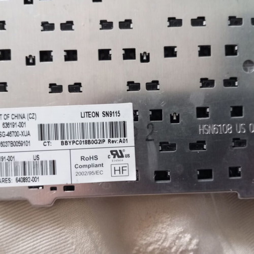 Laptop keyboard Hp Pavilion G6 15'' used