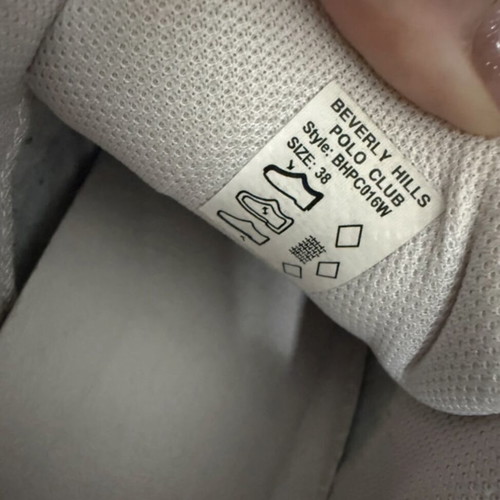 Beverly Hills Polo Club sneakers like new, white and gold, size 39