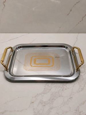 Stainless serving tray vintage like new 33.5×23.5