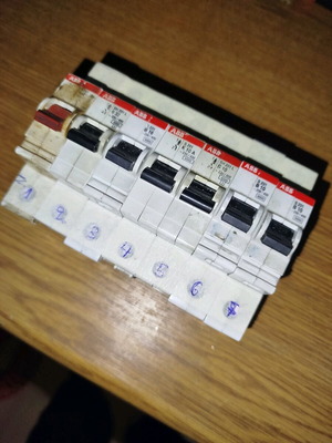 ABB automatic circuit breaker used, functional