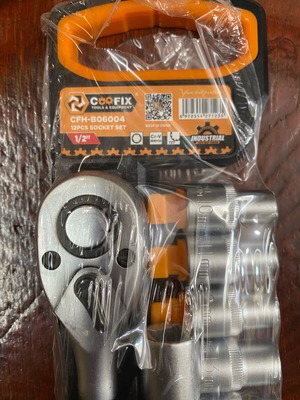 Socket set 1/2’’ new with nuts sizes 10-22