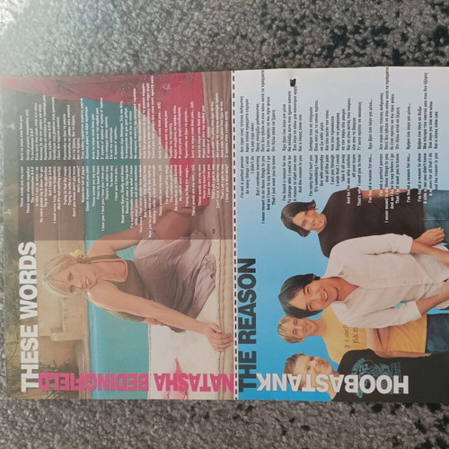 Afisorama used with 4 double-sided pages of lyrics