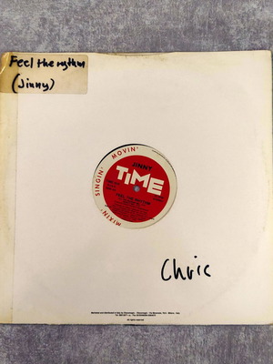 Jinny Feel The Rhythm 12'' vinyl used, original 1993 Italy pressing