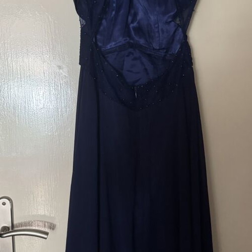 Evening dress, dark blue, size small