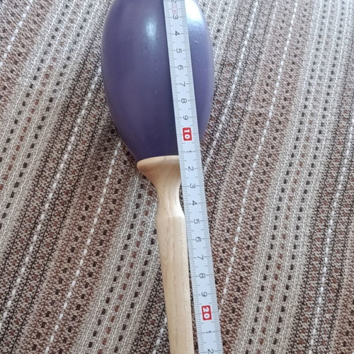 Wooden maracas new, purple color
