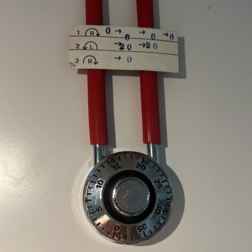 Vintage combination padlock