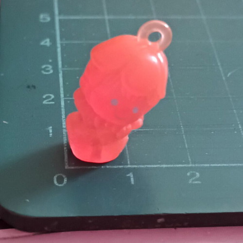Scubidu (Charmkins) mini plastic figure, vintage pink