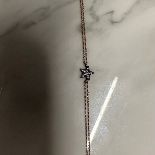 Anna Maria Mazaraki rose gold bracelet with black star like new