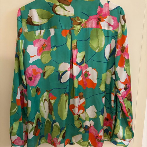 Zara printed shirt medium like new, green