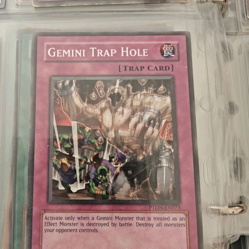Yu-Gi-Oh card Gemini Trap Hole like new