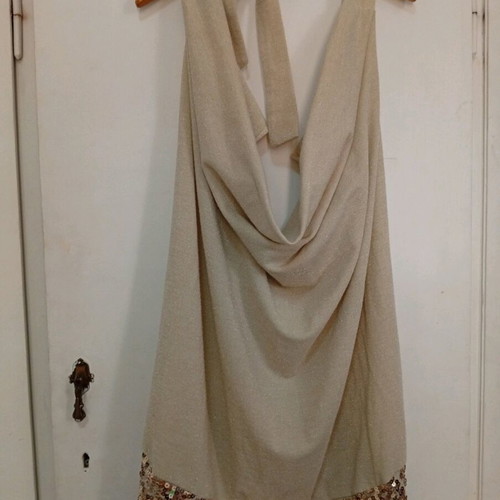 Sequin blouse set gold with bolero like new, M/L