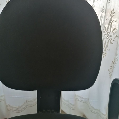 SATO office chair used, swivel, black-gray with side handles