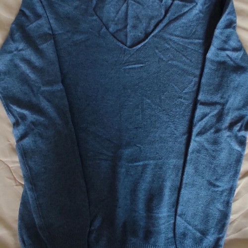 Knitted pullover used, blue, size M