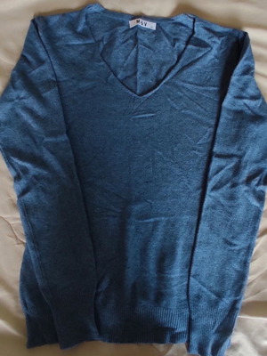 Knitted pullover used, blue, size M