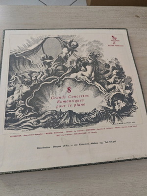 8 Grands Concertos Romantiques pour le piano 5x vinyl box set near mint
