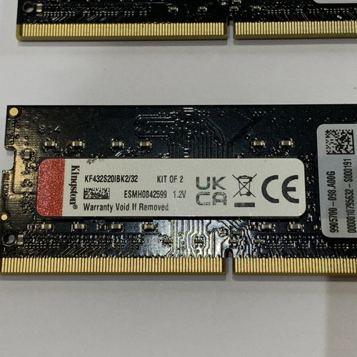 Kingston Fury DDR4 32GB RAM 2x16GB 3200MHz like new