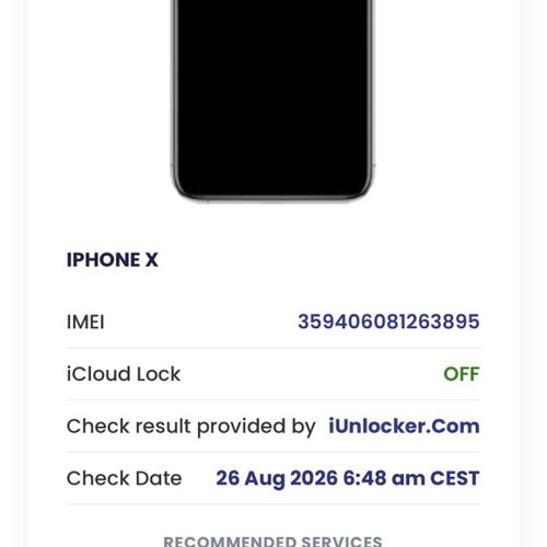 2x iPhone X 64GB for Repair or Parts, Clean iCloud