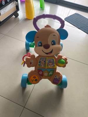 Educational Walker Blue Puppy Fisher Price like new