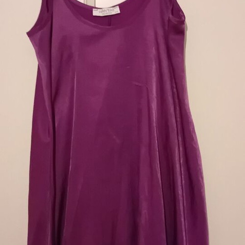 Celestino satin mini purple dress like new, wide fit