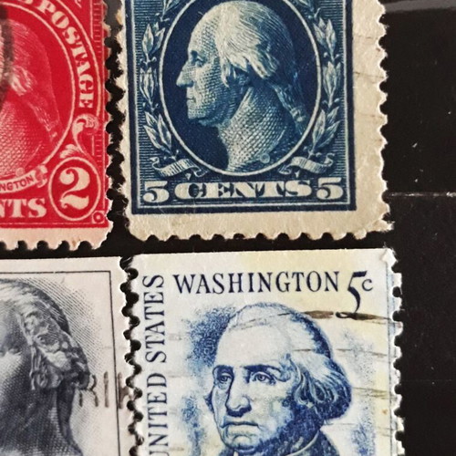 Γραμματόσημα George Washington σαν καινούργια, ΗΠΑ 1908-1981, σετ 5 τεμ.