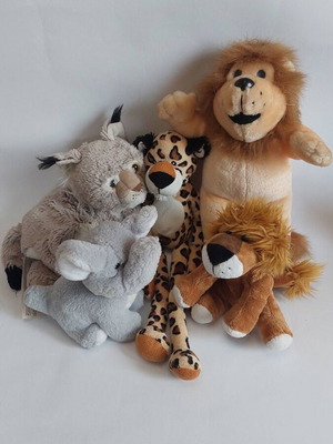 Plush toys used, set of five