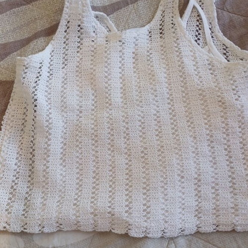 Zara knitted set with shorts and sleeveless top like new, white
