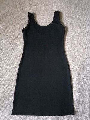 Tally Weijl black dress size S, cotton with elastane, new
