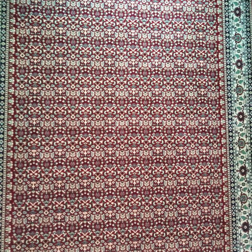 Biokarpet wool rug 2.50x3.00 new with burgundy color