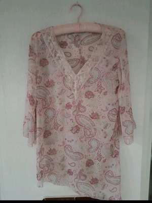Silmar airy semi-transparent blouse pink like new