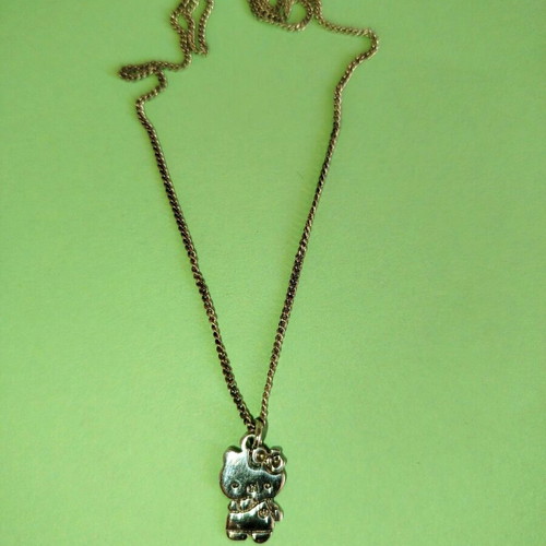 Silver Hello Kitty 925 children's necklace like new with 39 cm chain