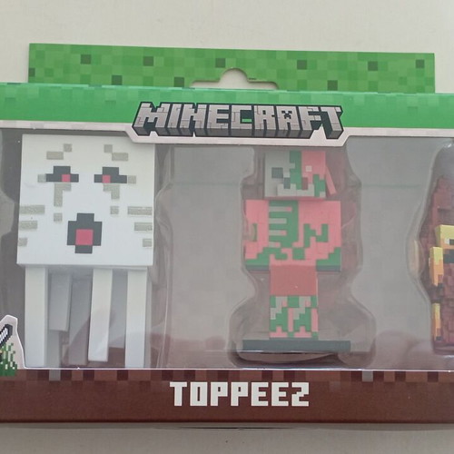 Minecraft 3 φιγούρες 3D Toppeez 6 εκ καινούργιες