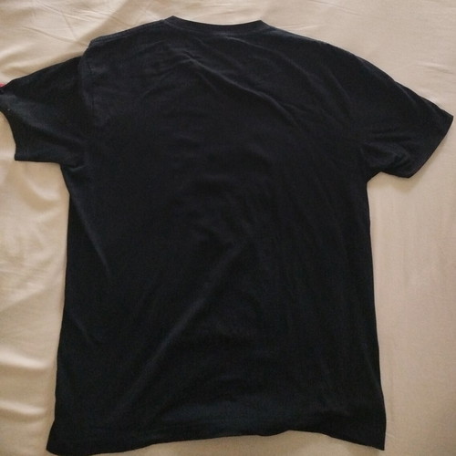 Muerte T Shirt black, like new, blue logo, XXL