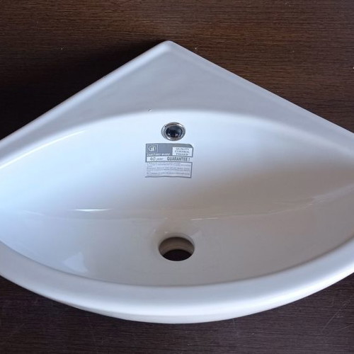 Vitruvit corner wall-mounted sink 37x37 cm new